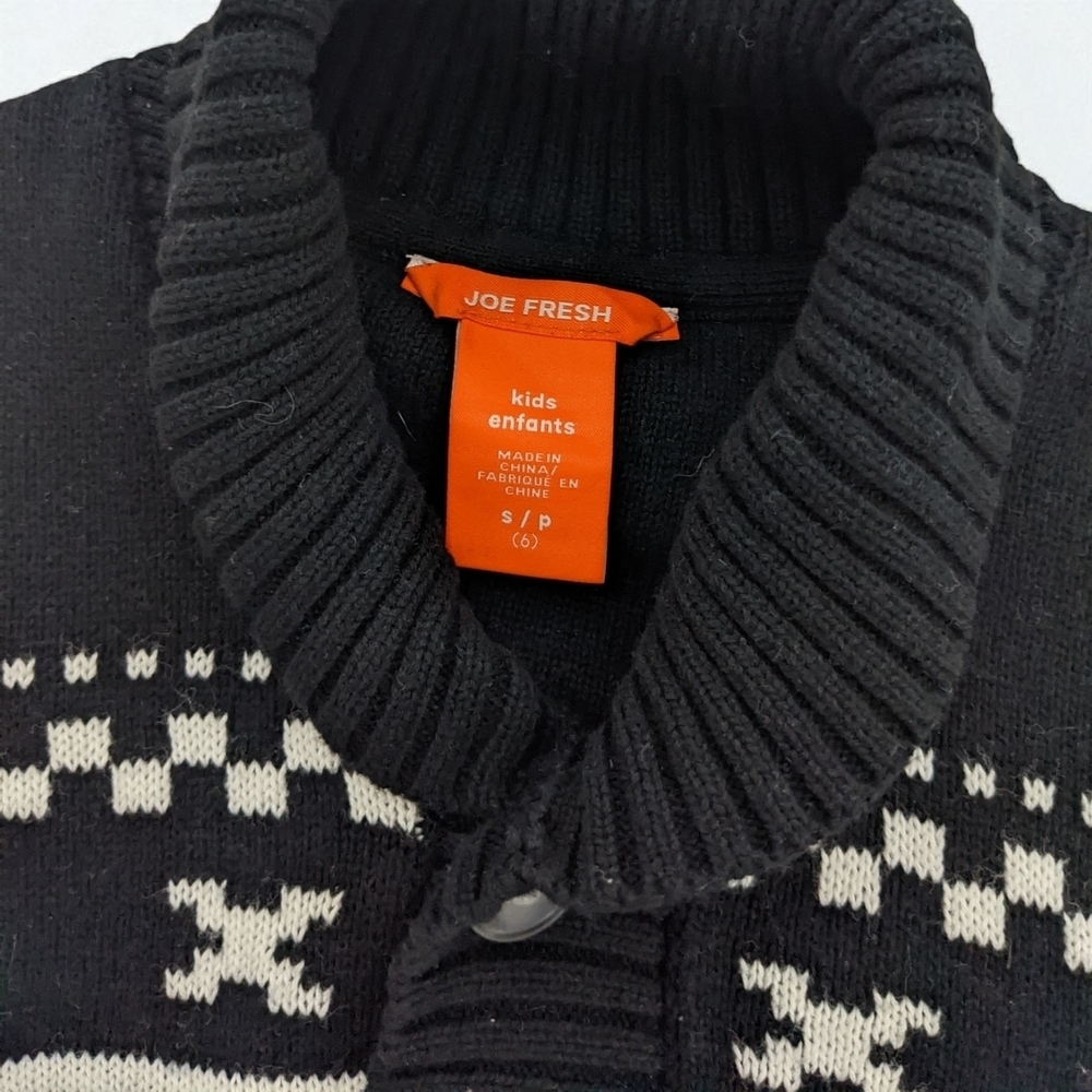 Joe Fresh Black and White Kids Sweater - Picture 6 of 6